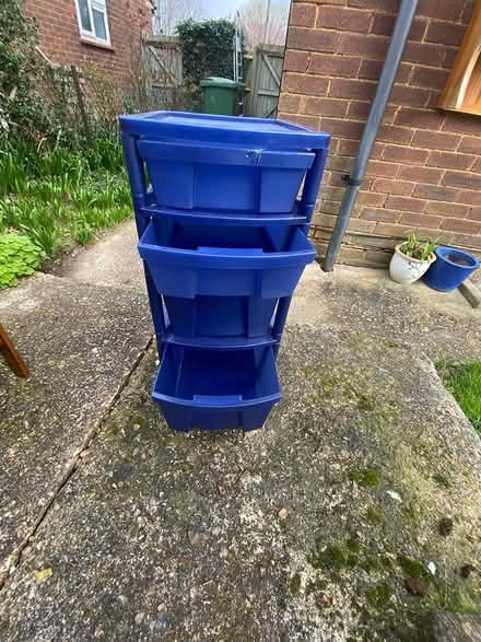 Photo of free Plastic drawers on wheels (St Albans AL2) #1
