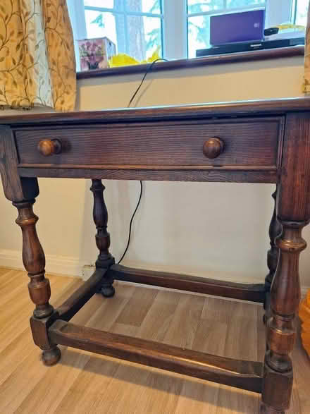 Photo of free Oak hall table with drawer (Southcote RG1) #1