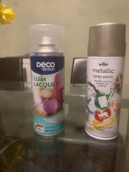 Photo of free Clear lacquer spray paint & metallic spray paint (Benhall GL51) #1