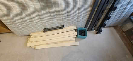 Photo of free Double Metal Bed Frame and Mattress (Woodhouse Mill S13) #1