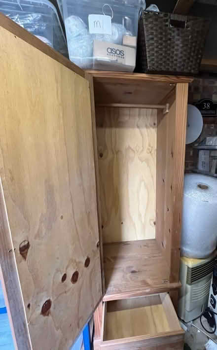 Photo of free Single pine wardrobe with mirror (Wivenhoe CO7) #2