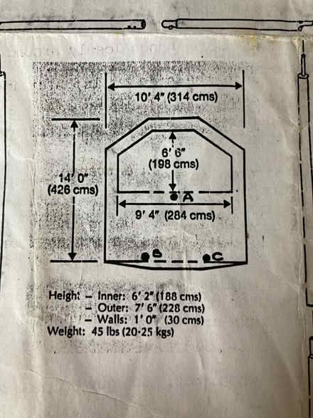 Photo of free Canvas tent (Meersbrook S8) #1
