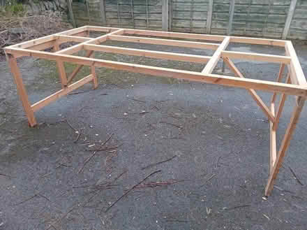 Photo of free Trestle Table Frame (Burbage SK17) #1
