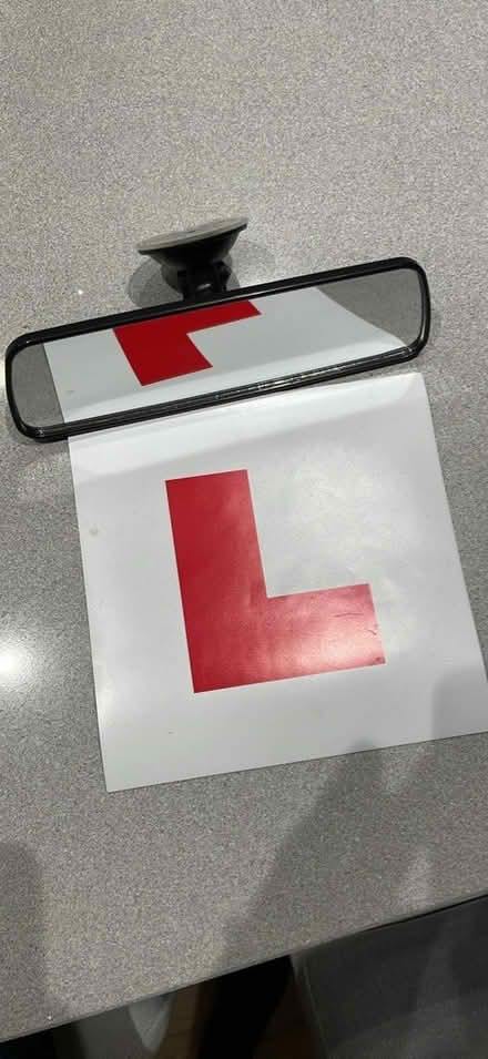 Photo of free Learner plates and mirror (BS14) #1