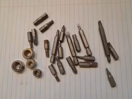 Photo of free Screwdriver bits, drill depth collets etc (South Bretton) #1