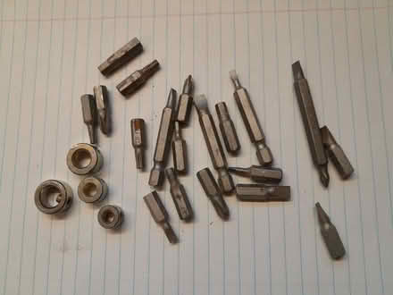 Photo of free Screwdriver bits, drill depth collets etc (South Bretton) #1