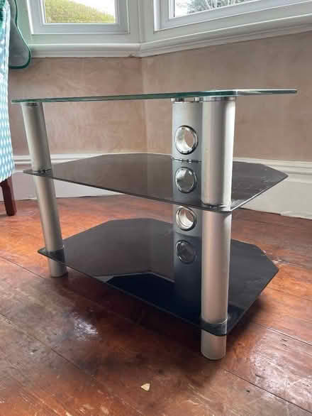 Photo of free TV stand, glass, 3 tiers (Dinas Powys CF64) #3