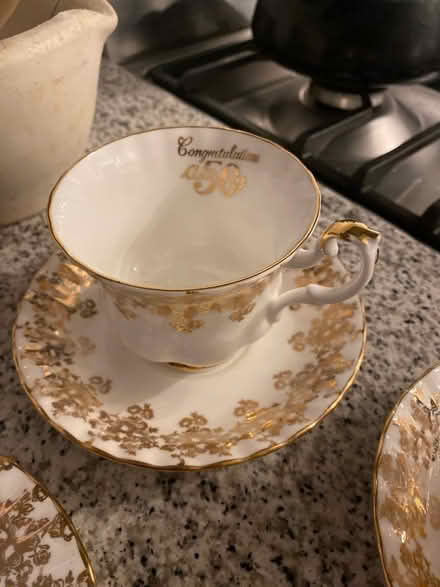 Photo of free Fine tea cups set 50th anniversary (Horsham) #2
