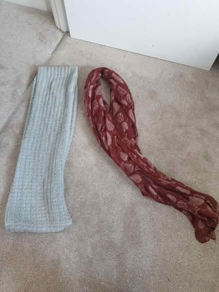 Photo of free 2 scarves, silver & brown (New Cross SE14) #2