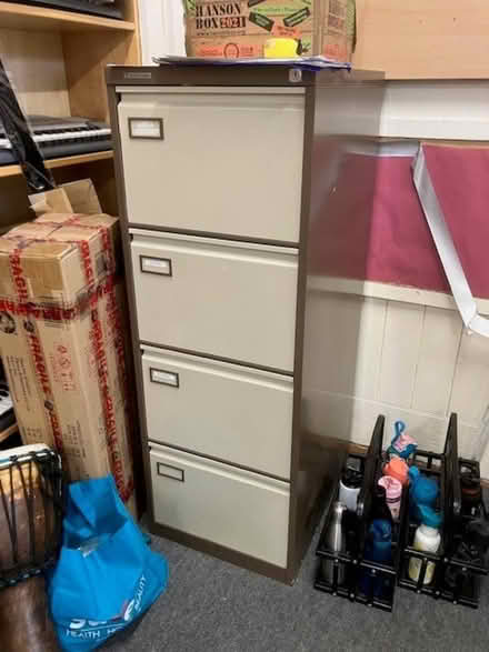 Photo of free 4 drawer steel filing cabinet (Speldhurst TN3) #1