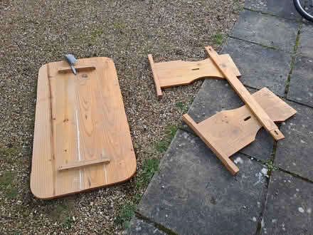 Photo of free small pine table (Ixworth) #3