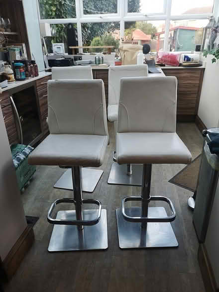 Photo of free Off white leather stalls (Guildford GU4) #2