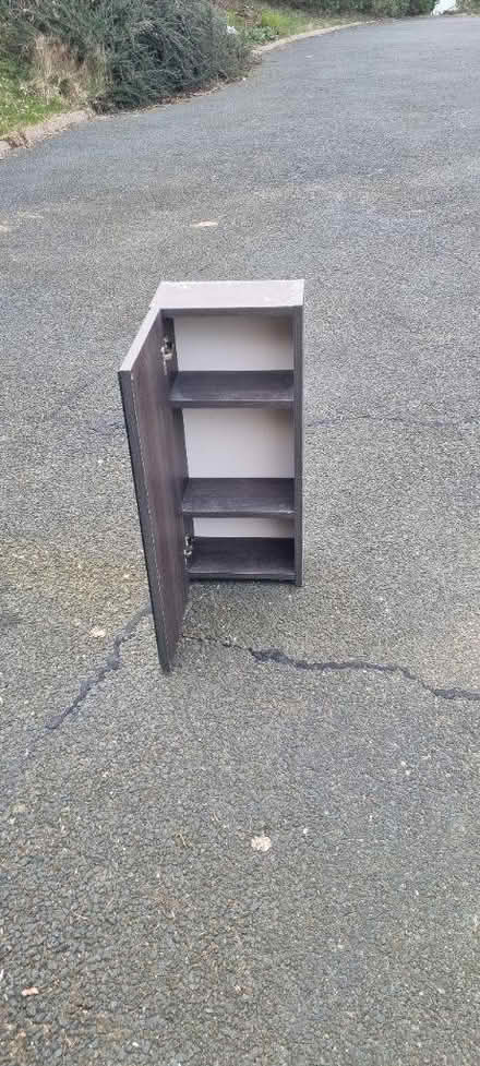 Photo of free Fairly heavy wooden mirrored unit (Wicklow town) #2