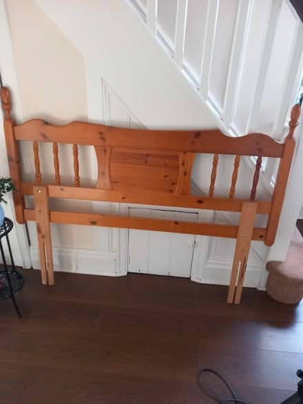 Photo of free Pine double headboard (Sefton L23) #1
