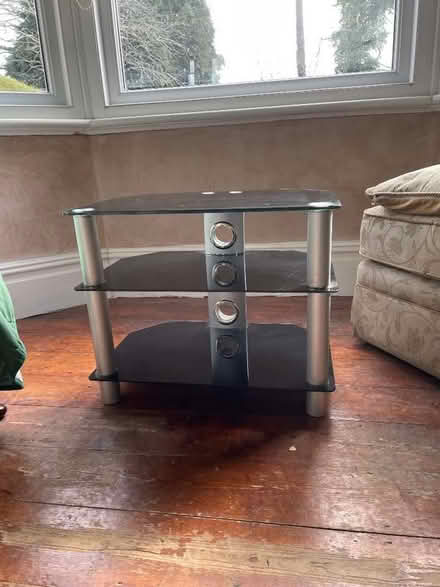 Photo of free TV stand, glass, 3 tiers (Dinas Powys CF64) #1