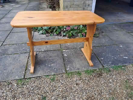 Photo of free small pine table (Ixworth) #2
