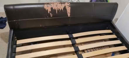 Photo of free Faux leather king size bed with all slats intact and sturdy (Witham CM8) #3