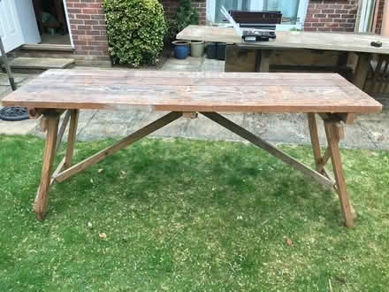 Photo of free Heavy Duty Trestle Table Workbench (Pinner HA5) #2