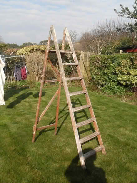 Photo of free Wooden Step Ladder (Highcliffe BH23) #1