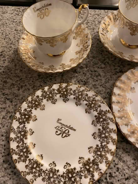Photo of free Fine tea cups set 50th anniversary (Horsham) #3