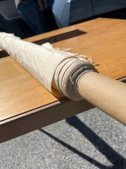 Photo of free Bolt of cream color raw silk (Chadds Ford, PA) #2