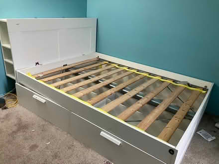 Photo of free Ikea queen bed (Libertyville) #1