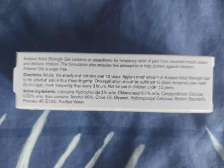 Photo of free Anbesol oral pain relief gel (Botley OX2) #2