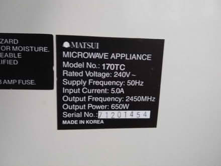 Photo of free Microwave (Pannal HG2) #2