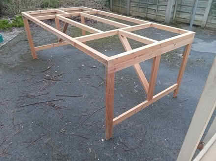 Photo of free Trestle Table Frame (Burbage SK17) #2