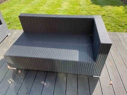 Photo of free Outdoor sofa water resistant rattan (Windlesham Surrey GU20) #4