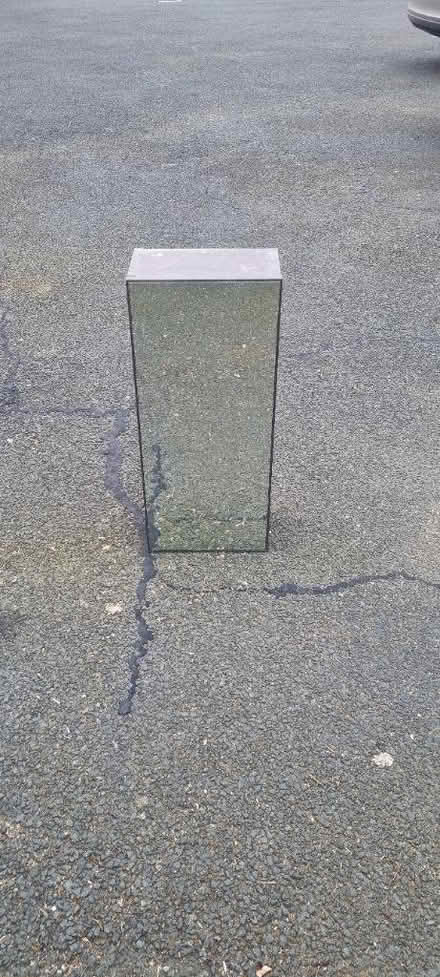 Photo of free Fairly heavy wooden mirrored unit (Wicklow town) #1