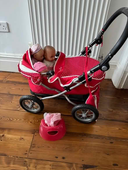Photo of free Children’s play pram + 3 babies (BS6) #3