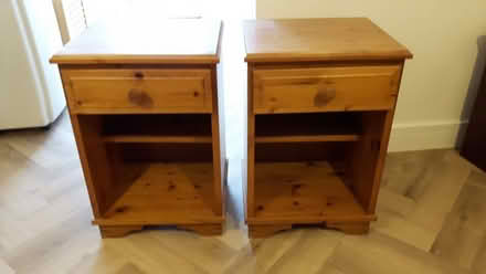 Photo of free 2 Solid pine bedside tables (Kilborn Rd area, Wboro NN8) #1