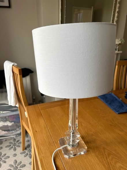 Photo of free Glass table lamp with shade (Mottingham SE9) #1