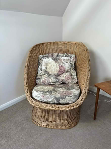 Photo of free Two Wicker Chairs (1970s) (Ducklington OX29) #1
