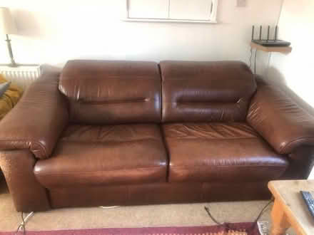 Photo of free Italian leather sofa (Bradford on Avon BA15) #1