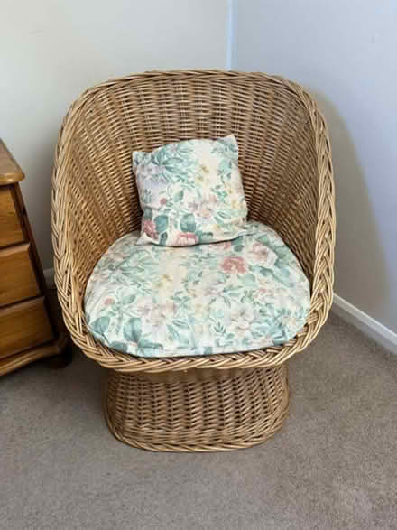 Photo of free Two Wicker Chairs (1970s) (Ducklington OX29) #2
