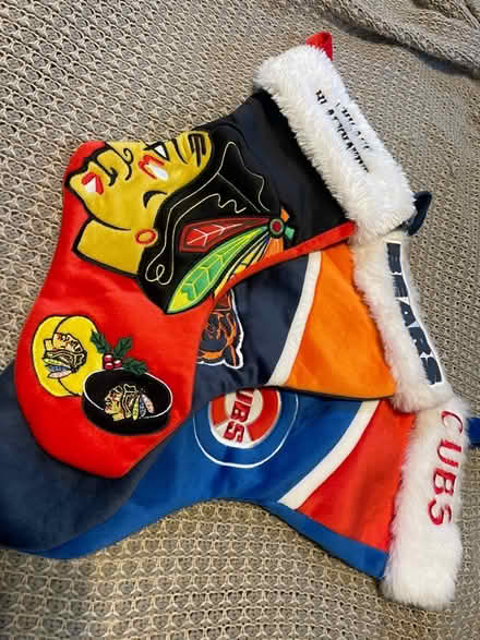 Photo of free Chicago sports Xmas stockings (Villa Park, Il.) #1