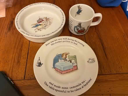 Photo of free Wedgwood Peter Rabbit Dish Set (Westwood) #1