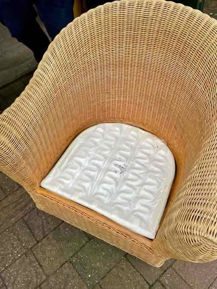 Photo of free Wicker chair (Grappenhall WA4) #1