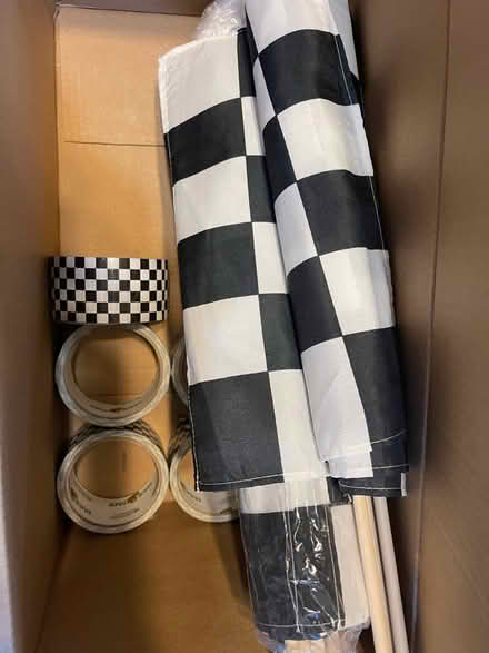 Photo of free Checker Flags and checker duct tape (Villa Park, Il.) #1