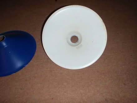 Photo of free Three blue metal lampshades (Great Salkeld CA11) #4