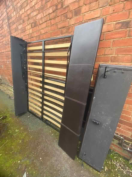 Photo of free Ottoman double bed frame (Penycae, Ruabon) #3