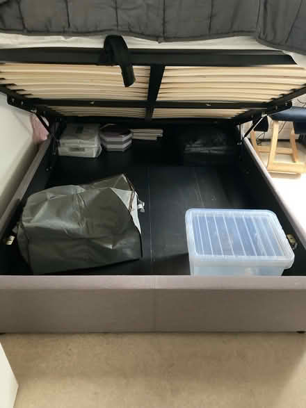 Photo of free King size bed grey, (storage) (Fulham SW6) #1