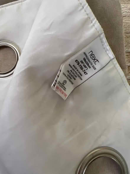 Photo of free Pair of beige Next curtains (North Baddesley) #2