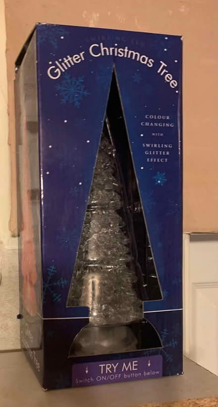 Photo of free Battery operated Glitter Christmas Tree (Eve Hill DY1) #1