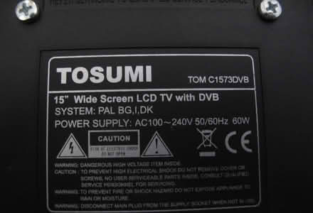 Photo of free Tosumi 15" LCD TV (Woodstock OX20) #3