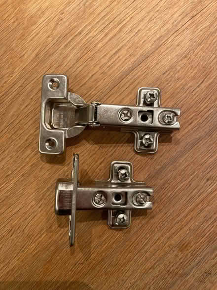 Photo of free 2 kitchen cupboards hinges (Orwell) #1