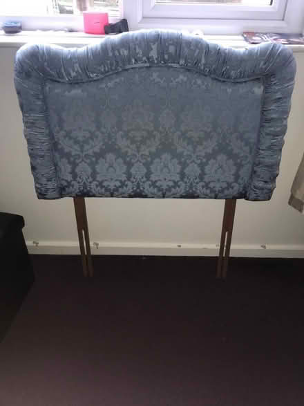 Photo of free Single Blue Headboard (Buckland TQ12) #1