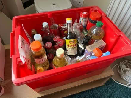 Photo of free Miscellaneous food cupboard spices and oils (Moorfields) #1